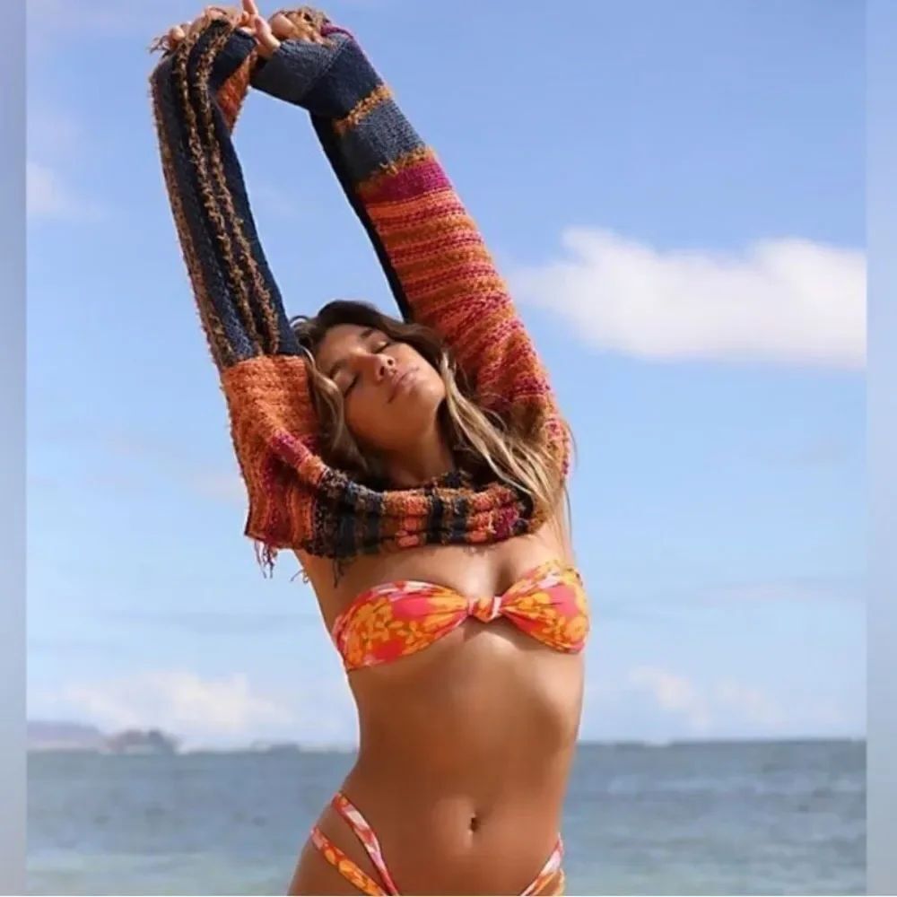 Free People x Stone Fox Swim Lele Bikini Top in Lei Lei Size Small